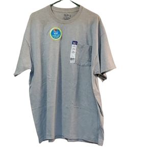 ==^Pocket Tshirt 2XL Fruit of the Loom in gray